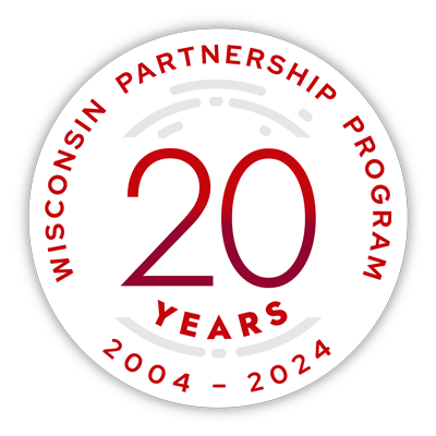 Wisconsin Partnership Program 20 years seal