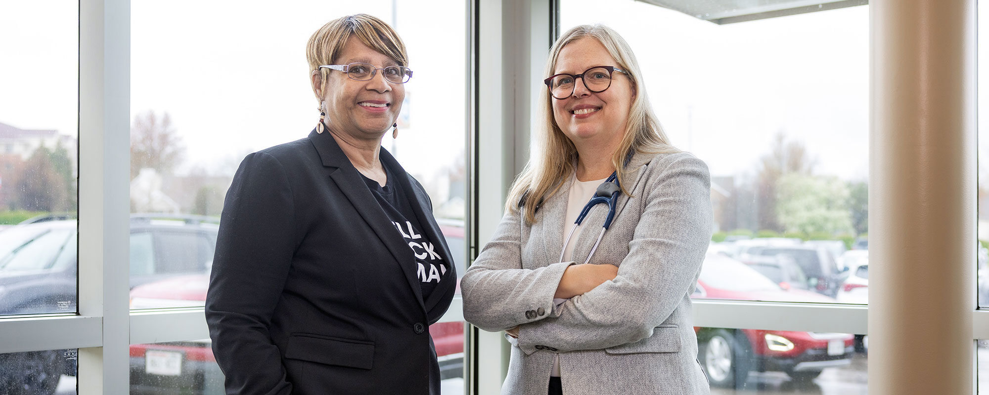 Mary Wells and Dr. Christie Bartels