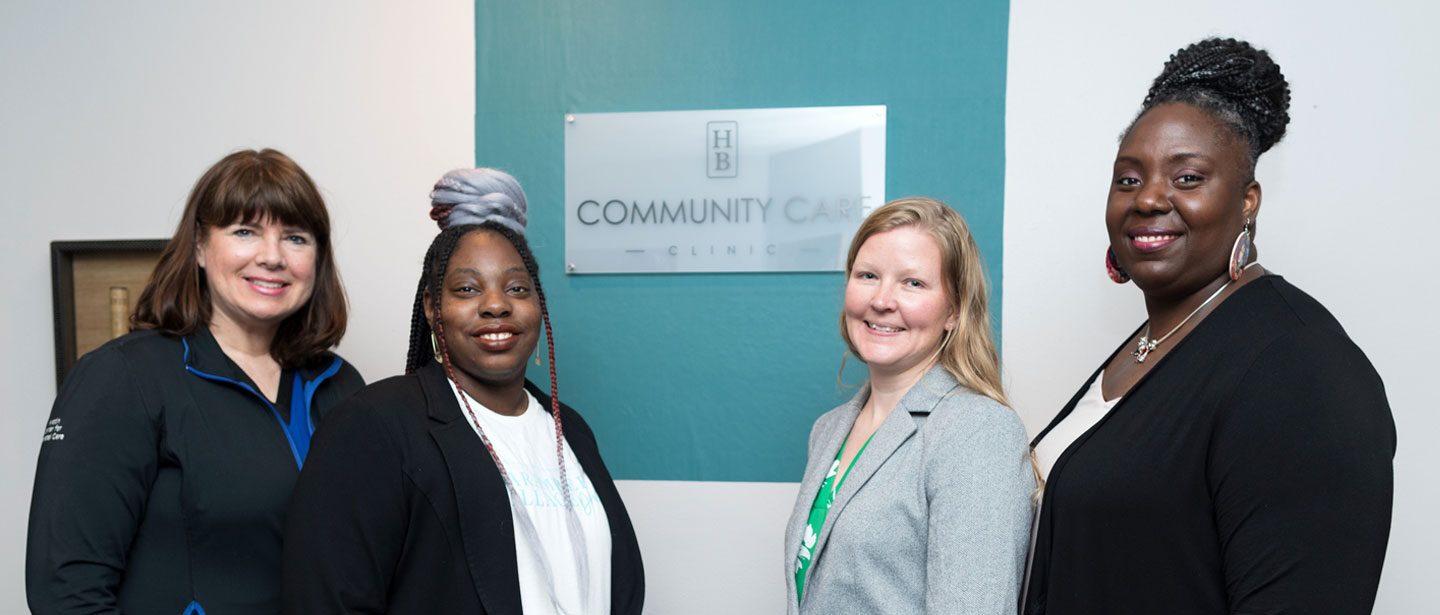 Kara Hoppe and team at the Community Care clinic
